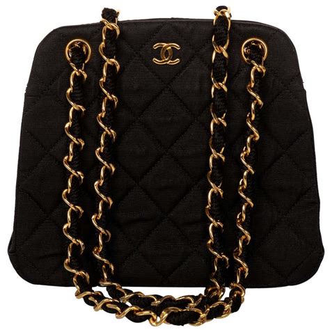 chanel black quilted bag with gold chain|Chanel wallet on chain size.